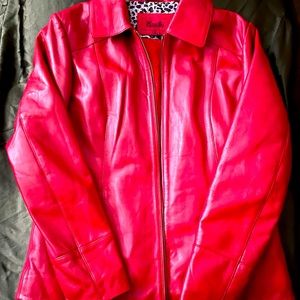 Women’s Red Excelled Leather Jacket